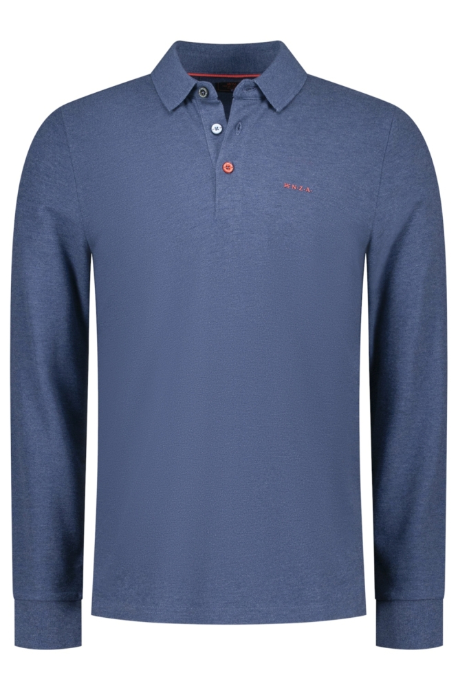 POLO LONG SLEEVE 25GN200 1685 Briliant Blue Melange